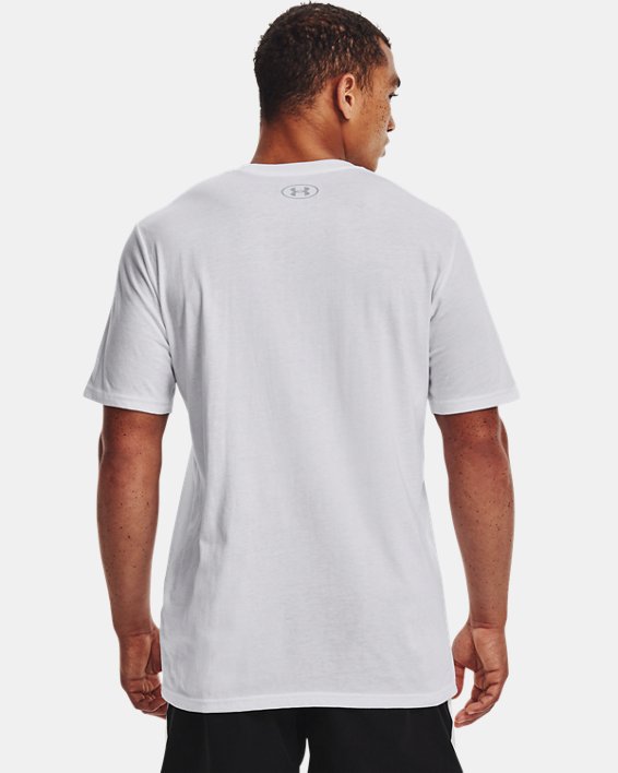 男士UA Basketball Hoop Cloud短袖T恤, White, pdpMainDesktop image number 1